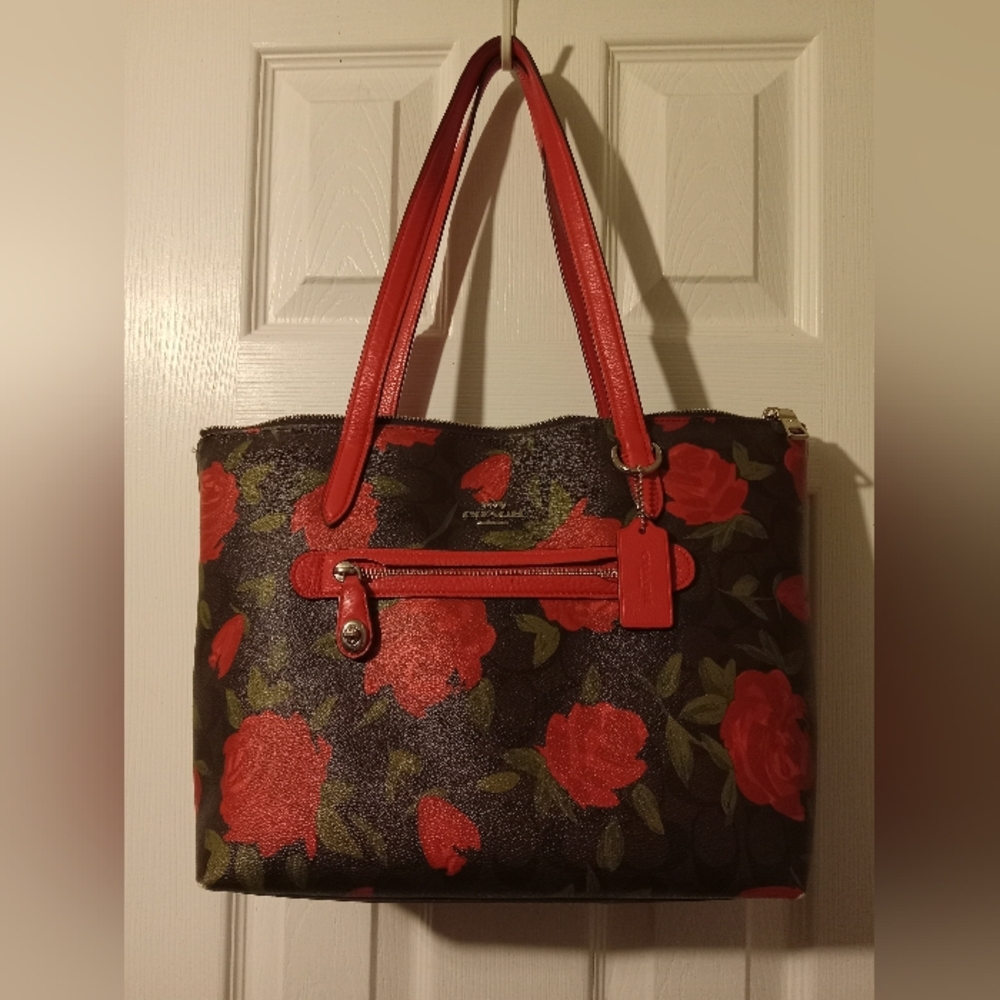 Floral coach purse